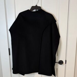 COS NWOT Black Wool-Blend Cape